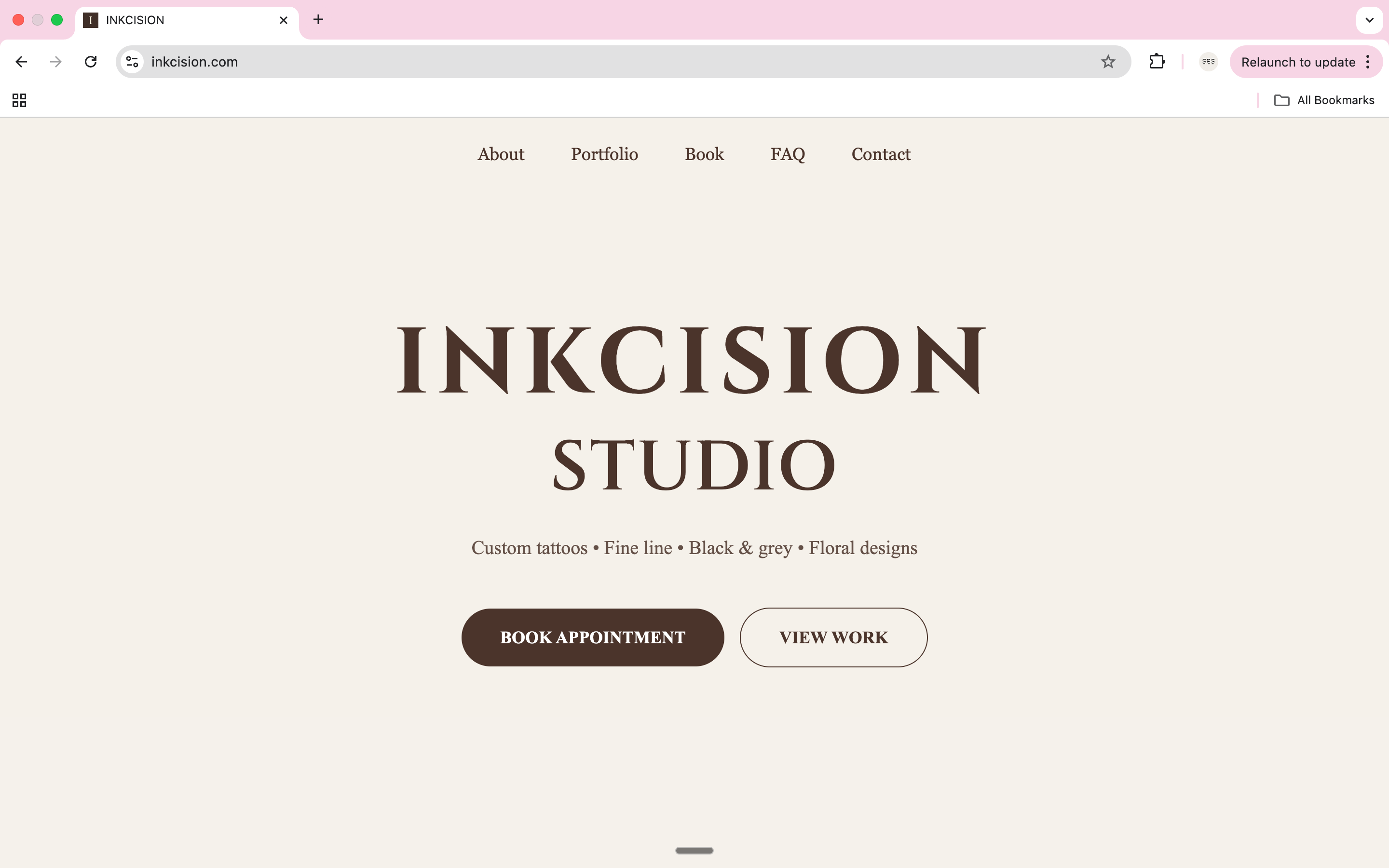 Inkcision — Website