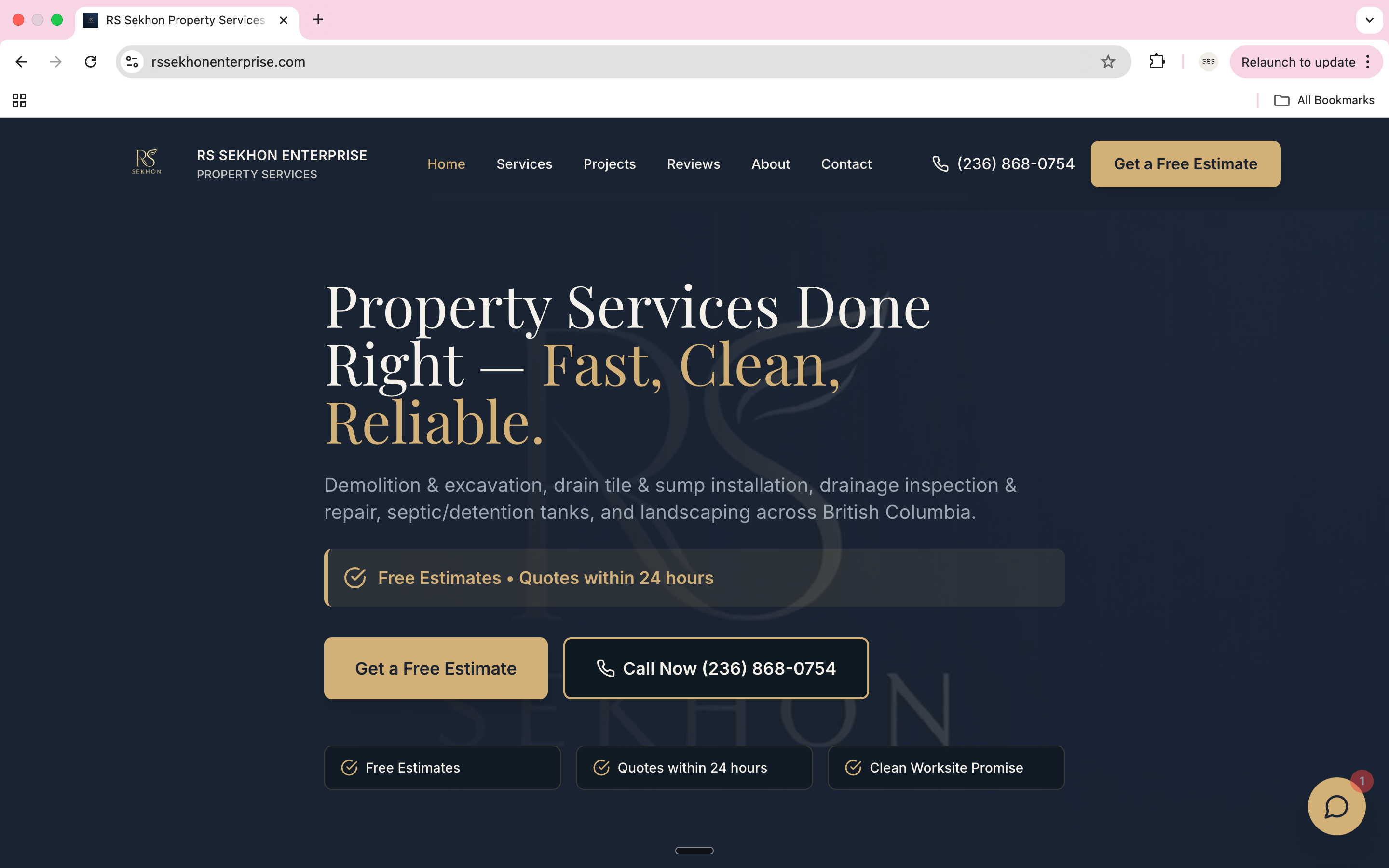 RS Sekhon Enterprise — Website
